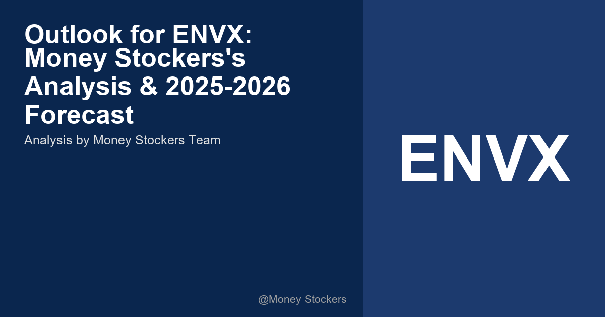 Outlook for ENVX: Money Stockers's Analysis & 2025-2026 Forecast