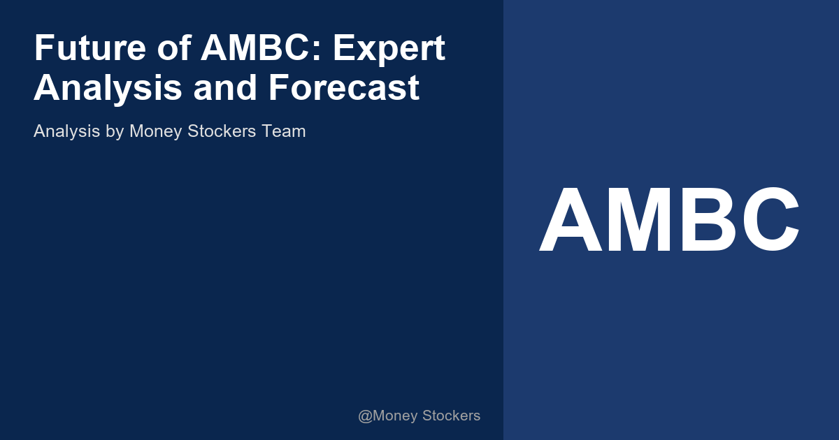 Future of AMBC: Expert Analysis and Forecast